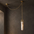 Cylindrical Cluster Alabaster LED Chandelier – chandelier product view 20