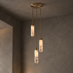 Cylindrical Cluster Alabaster LED Chandelier – chandelier product view 23