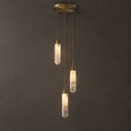 Cylindrical Cluster Alabaster LED Chandelier – chandelier product view 30