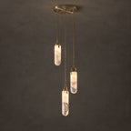 Cylindrical Cluster Alabaster LED Chandelier – chandelier product view 31