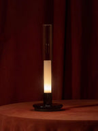 Cyrin Acrylic Column Rechargeable Lamp — finish, form and interior detail 5