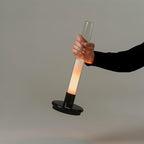 Cyrin Acrylic Column Rechargeable Lamp — finish, form and interior detail 10
