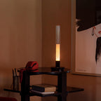 Cyrin Acrylic Column Rechargeable Lamp — finish, form and interior detail 14