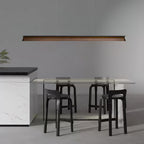 Danqiu Linear Wood LED Chandelier - product view 3