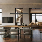 Danqiu Linear Wood LED Chandelier - product view 6