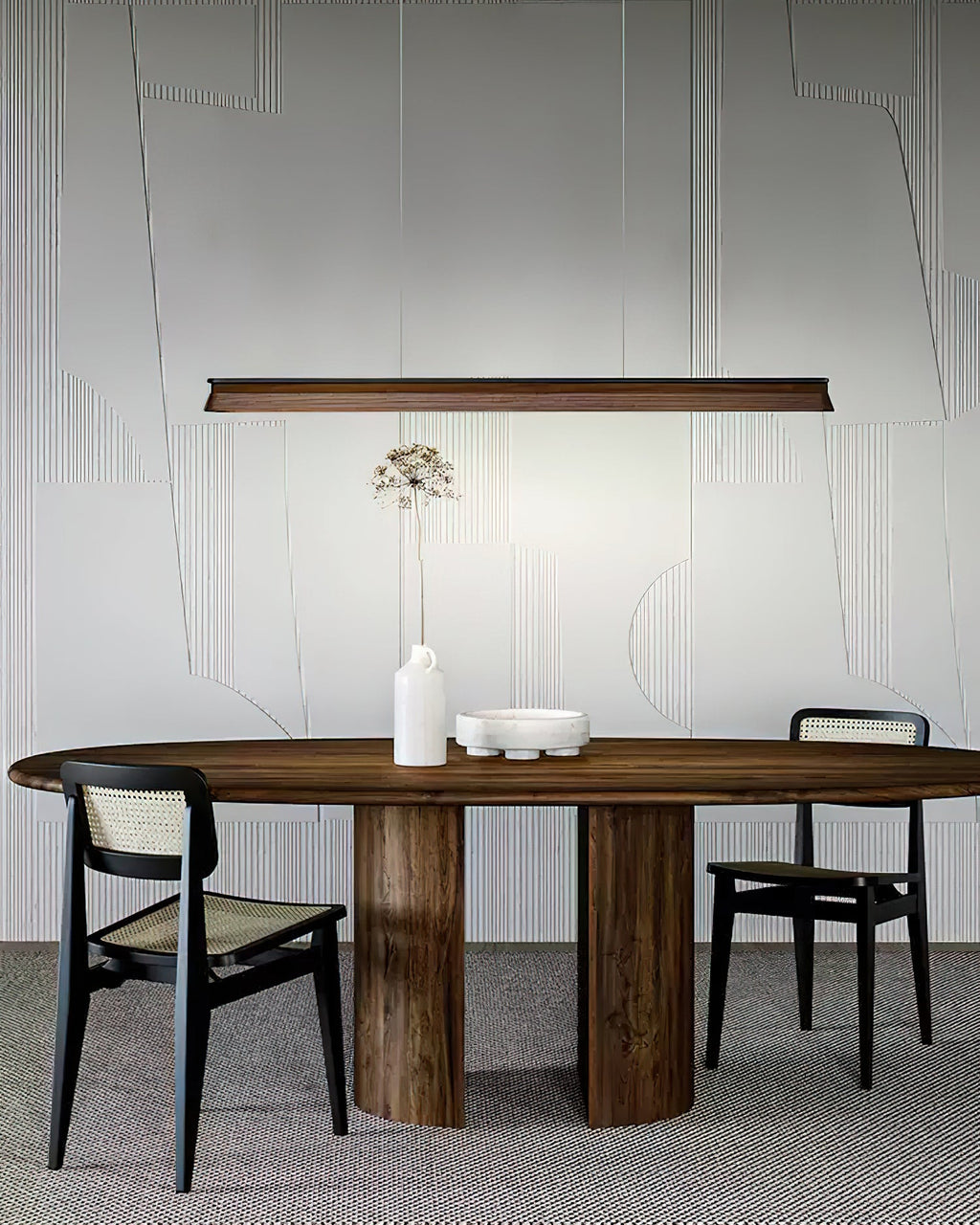Danqiu Linear Wood LED Chandelier - product view 7