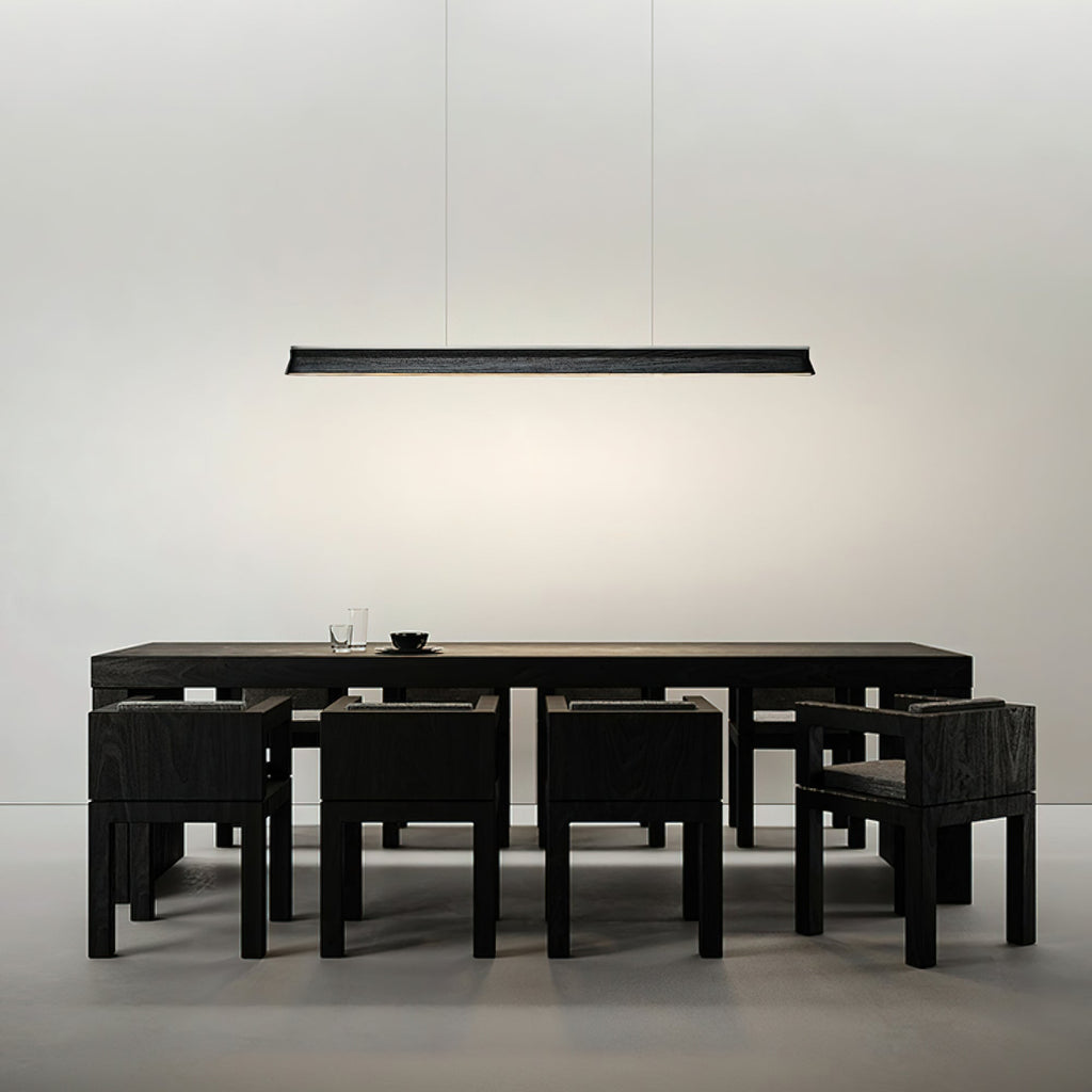 Danqiu Linear Wood LED Chandelier - product view 9