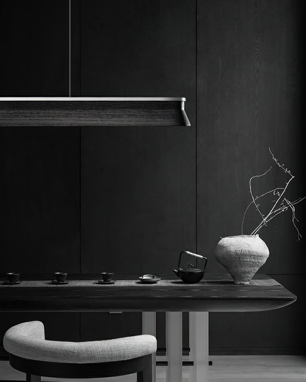 Danqiu Linear Wood LED Chandelier - product view 13