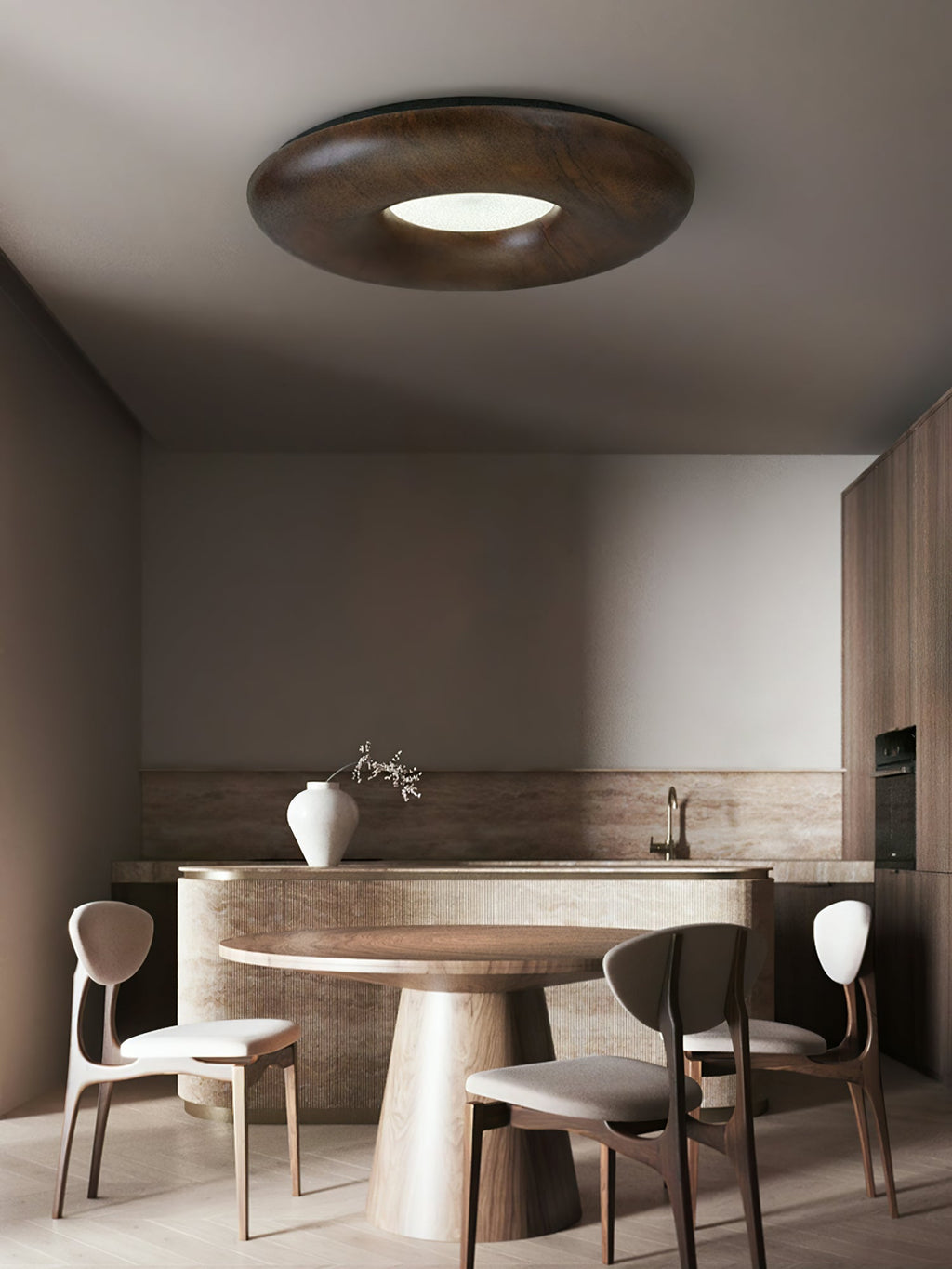 Donut Wood Ceiling Light — product and interior detail 21