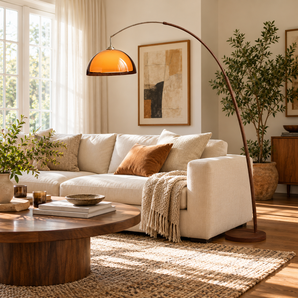 Ventoro Arc Acrylic Floor Lamp