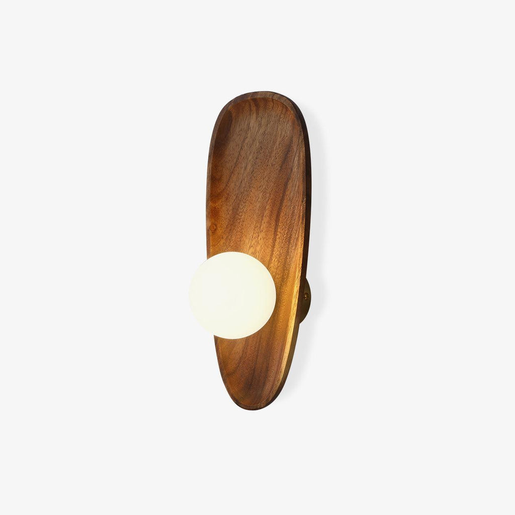 Eivor Wood and Glass Wall Sconce — product view