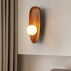 Eivor Wood and Glass Wall Sconce — design detail 2