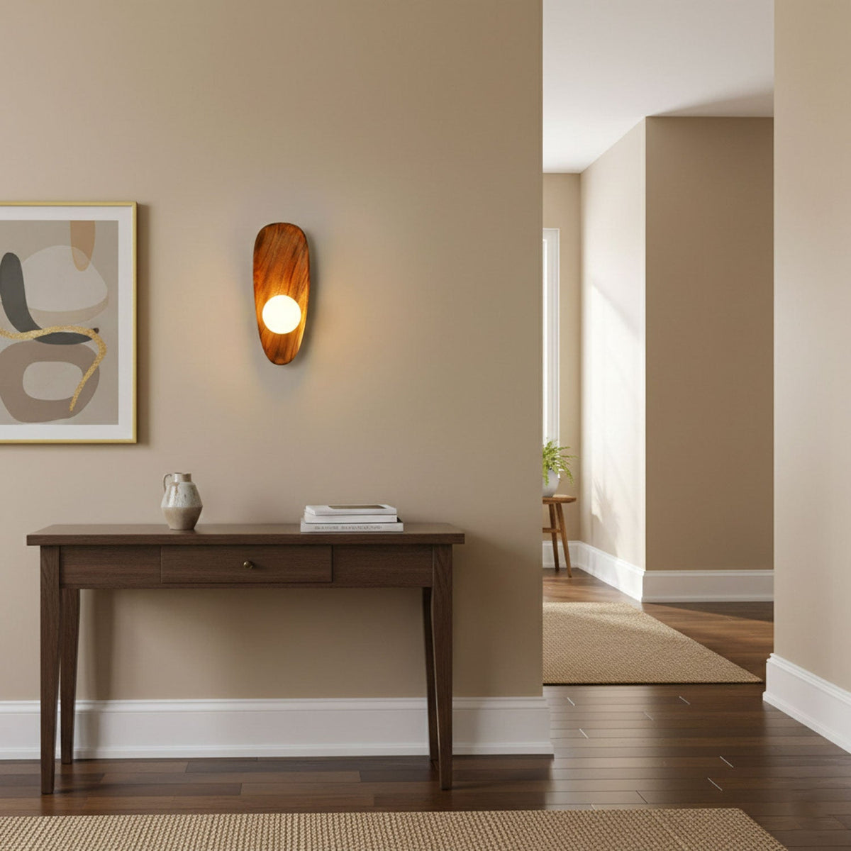 Eivor Wood and Glass Wall Sconce — design detail 9