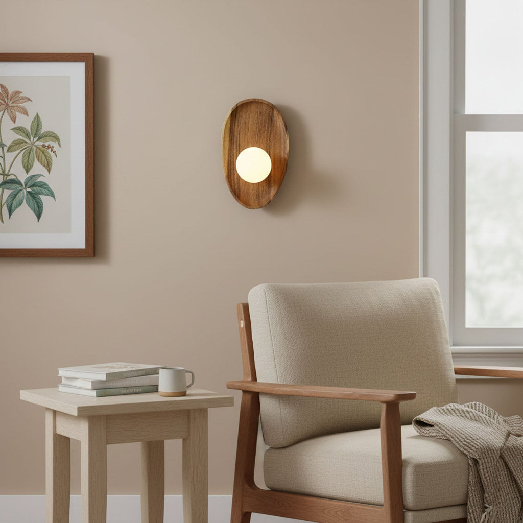 Eivor Wood and Glass Wall Sconce — design detail 10