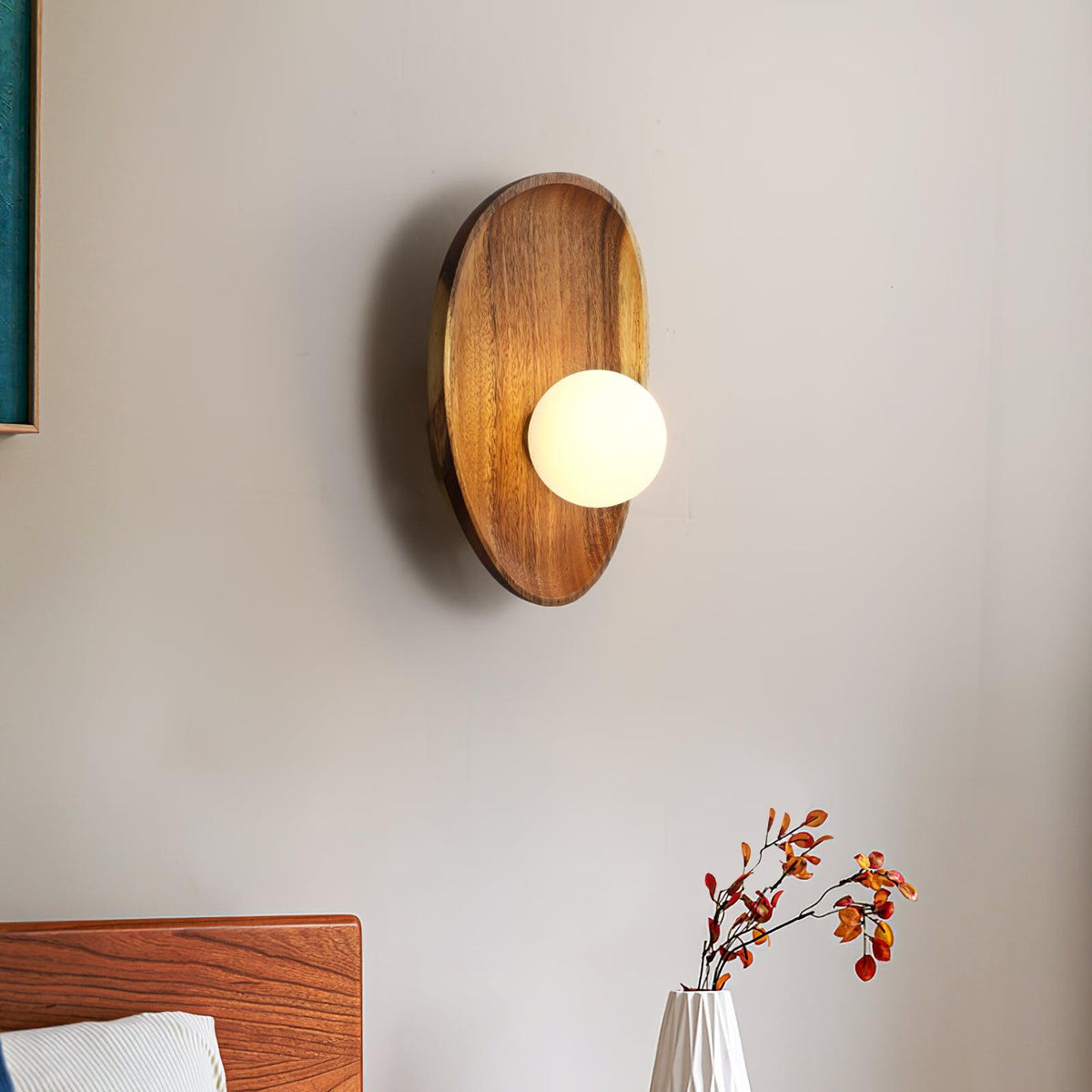 Eivor Wood and Glass Wall Sconce — design detail 13