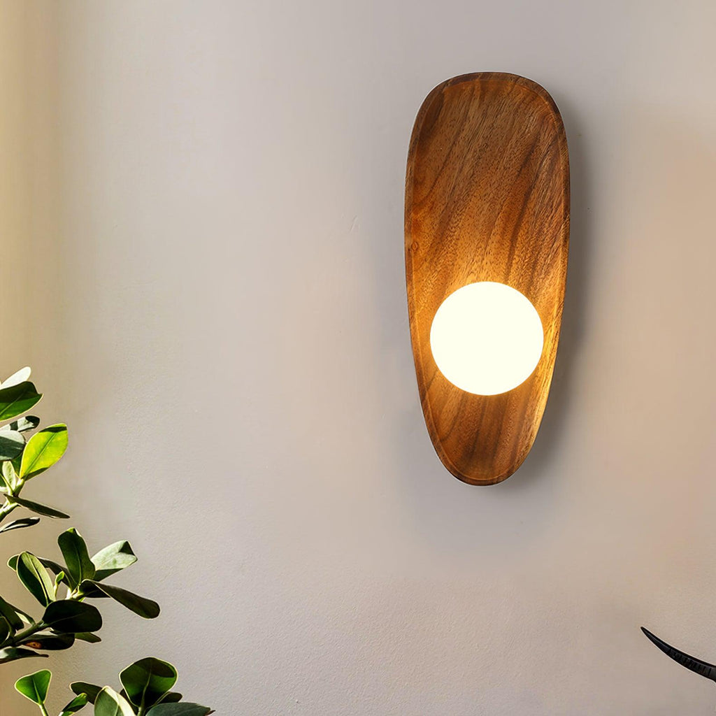 Eivor Wood and Glass Wall Sconce — design detail 14