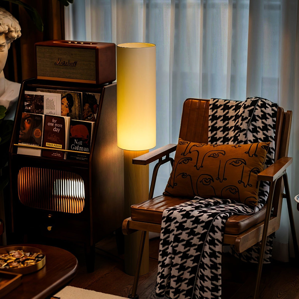 Elara Wood Floor Lamp — product and interior detail 4