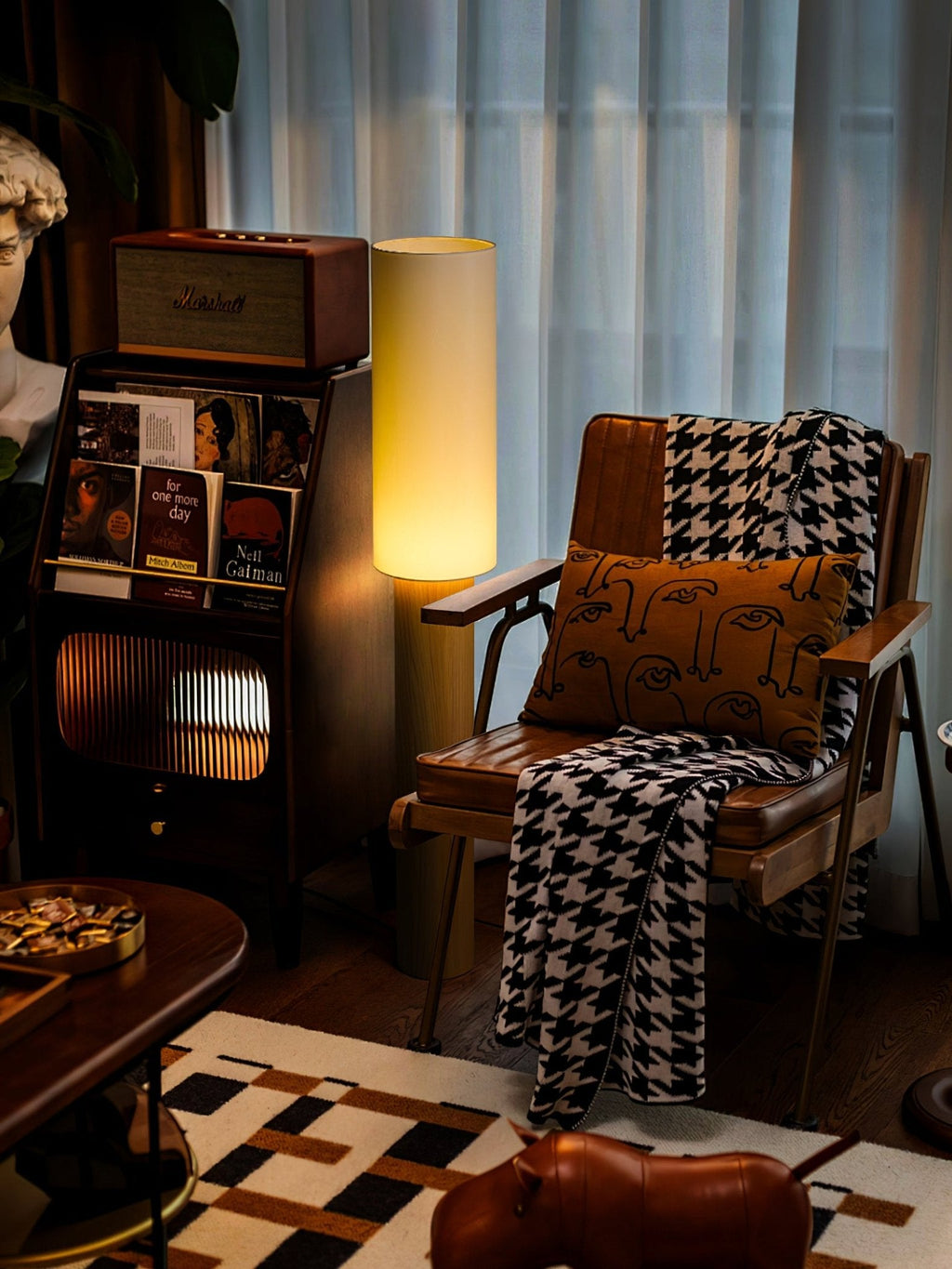 Elara Wood Floor Lamp — product and interior detail 6
