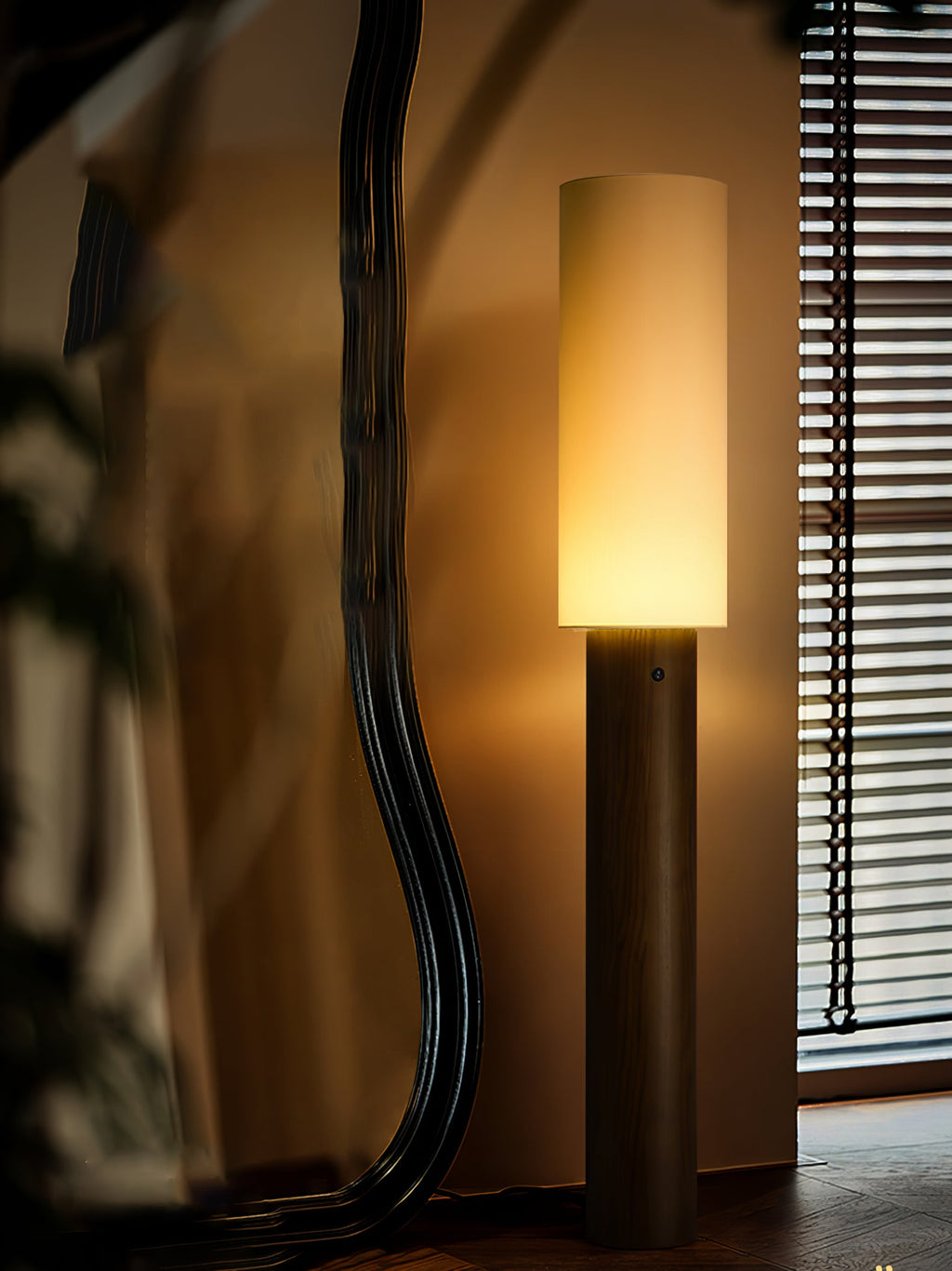 Elara Wood Floor Lamp — product and interior detail 19