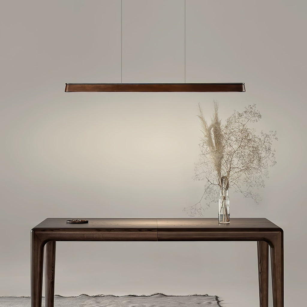 Eleanor Linear Wood LED Pendant Light - product view 2