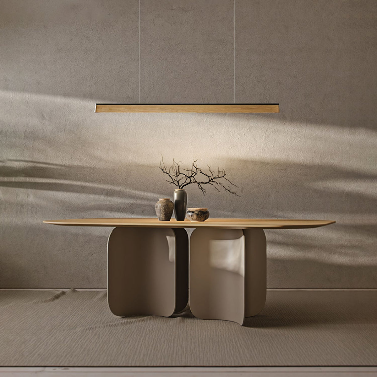 Eleanor Linear Wood LED Pendant Light - product view 3