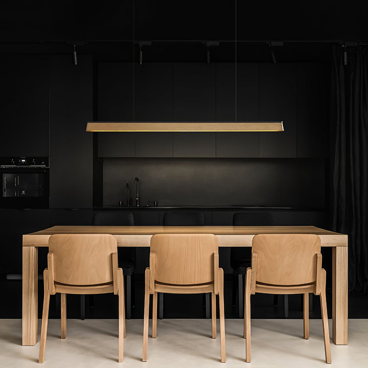 Eleanor Linear Wood LED Pendant Light - product view 5