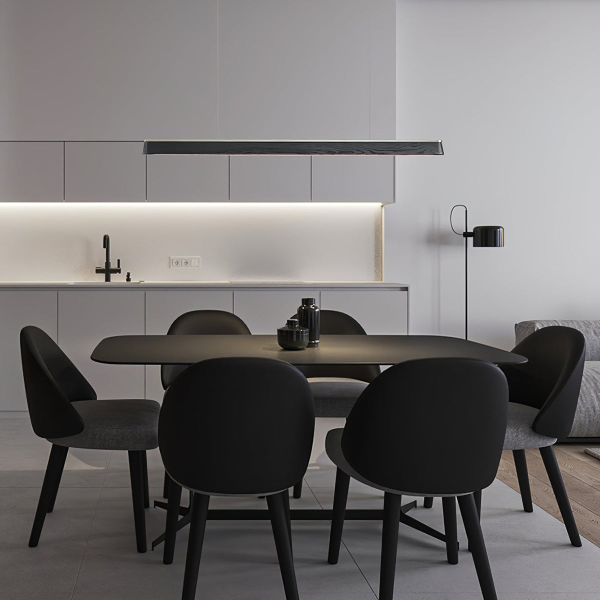Eleanor Linear Wood LED Pendant Light - product view 10