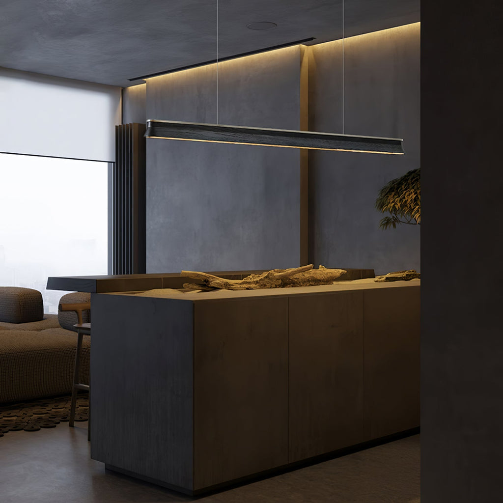 Eleanor Linear Wood LED Pendant Light - product view 12