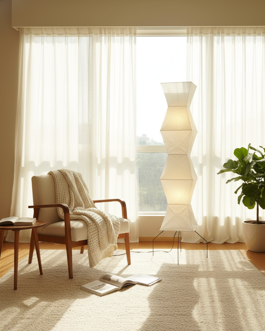 Elune Tall Paper Lantern Floor Lamp — product detail 5
