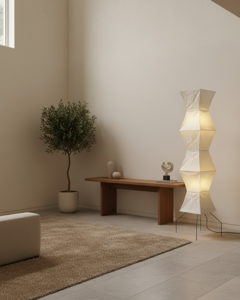 Elune Tall Paper Lantern Floor Lamp — product detail 6