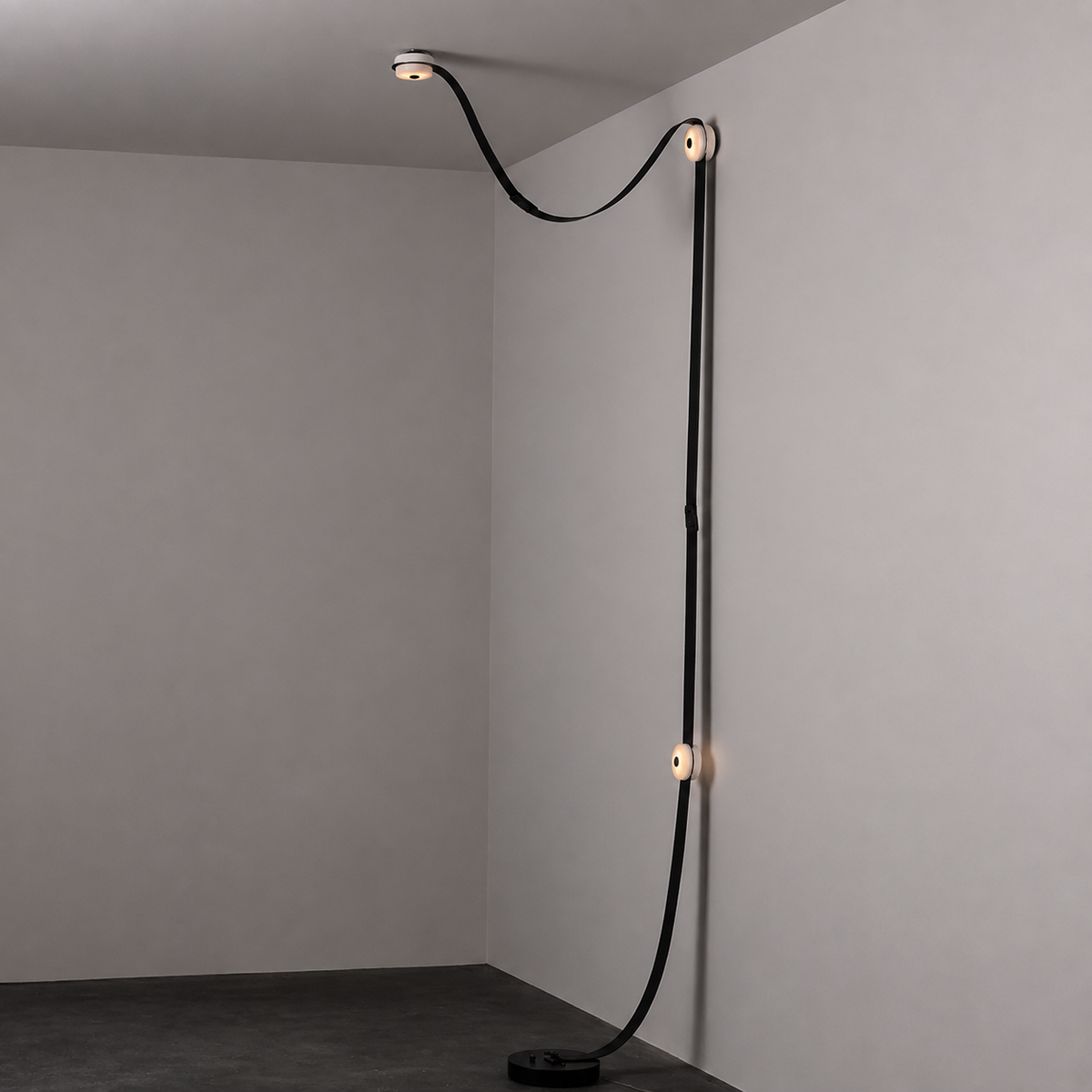 Elvar Leather & Alabaster Floor-to-Ceiling Lamp — product, finish and specification view 13