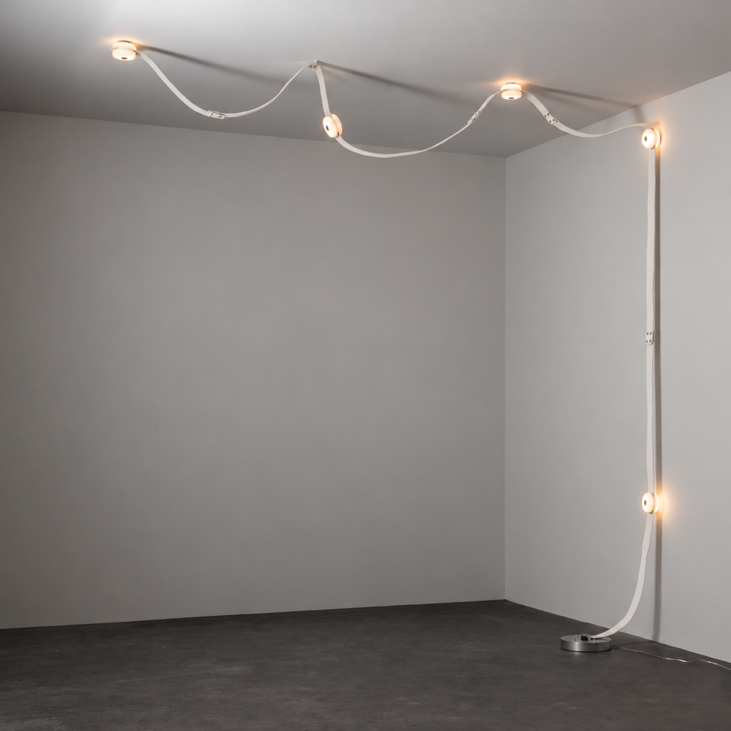Elvar Leather & Alabaster Floor-to-Ceiling Lamp — product, finish and specification view 17