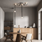 Elvar Leather & Alabaster LED Chandelier — product, finish and specification view 7