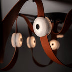 Elvar Leather & Alabaster LED Chandelier — product, finish and specification view 16