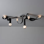 Elvar Leather & Alabaster LED Chandelier — product, finish and specification view 19