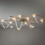Elvar Leather & Alabaster LED Chandelier — product, finish and specification view 23