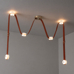 Elvar Leather & Alabaster LED Chandelier — product, finish and specification view 29