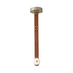 Elvar Leather & Alabaster LED Pendant Light — product view