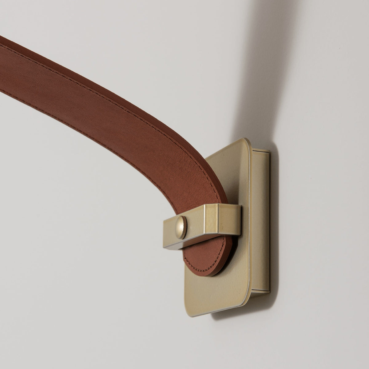 Elvar Leather & Alabaster LED Pendant Light — product, finish and specification view 7