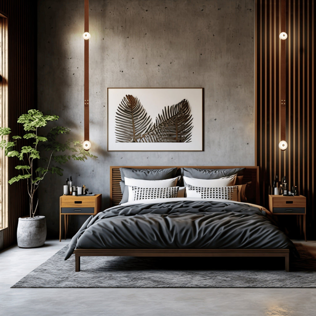 Elvar Leather & Alabaster LED Pendant Light — product, finish and specification view 10