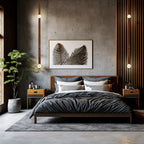 Elvar Leather & Alabaster LED Pendant Light — product, finish and specification view 10