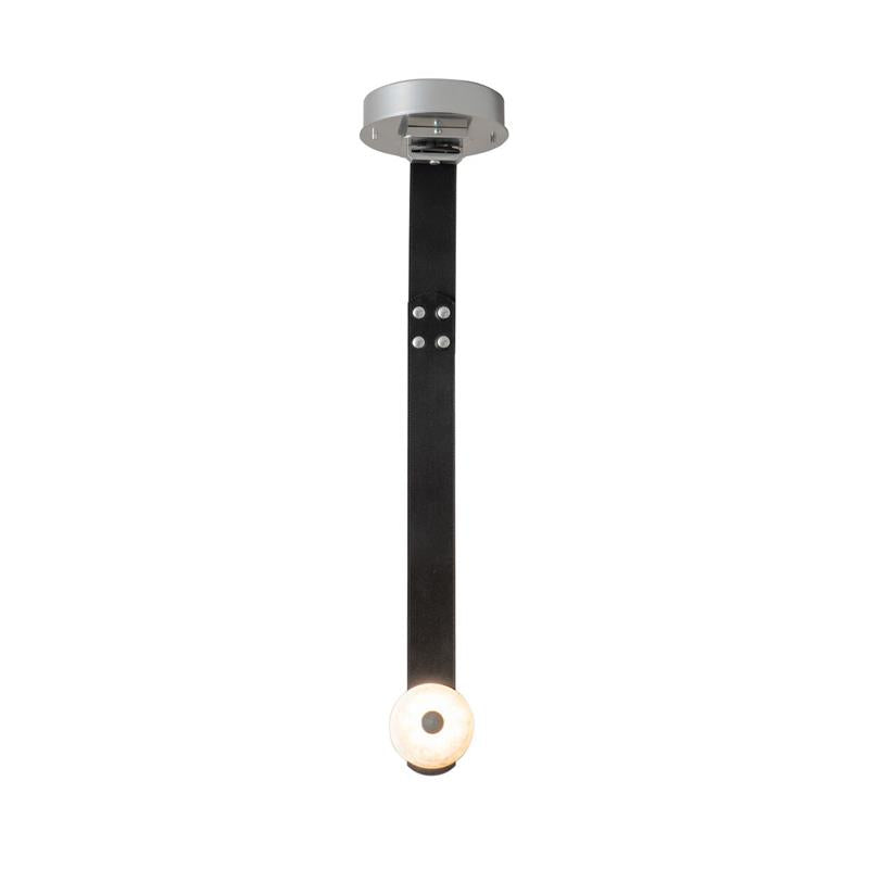 Elvar Leather & Alabaster LED Pendant Light — product, finish and specification view 19