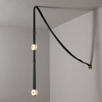 Elvar Leather & Alabaster LED Pendant Light — product, finish and specification view 27