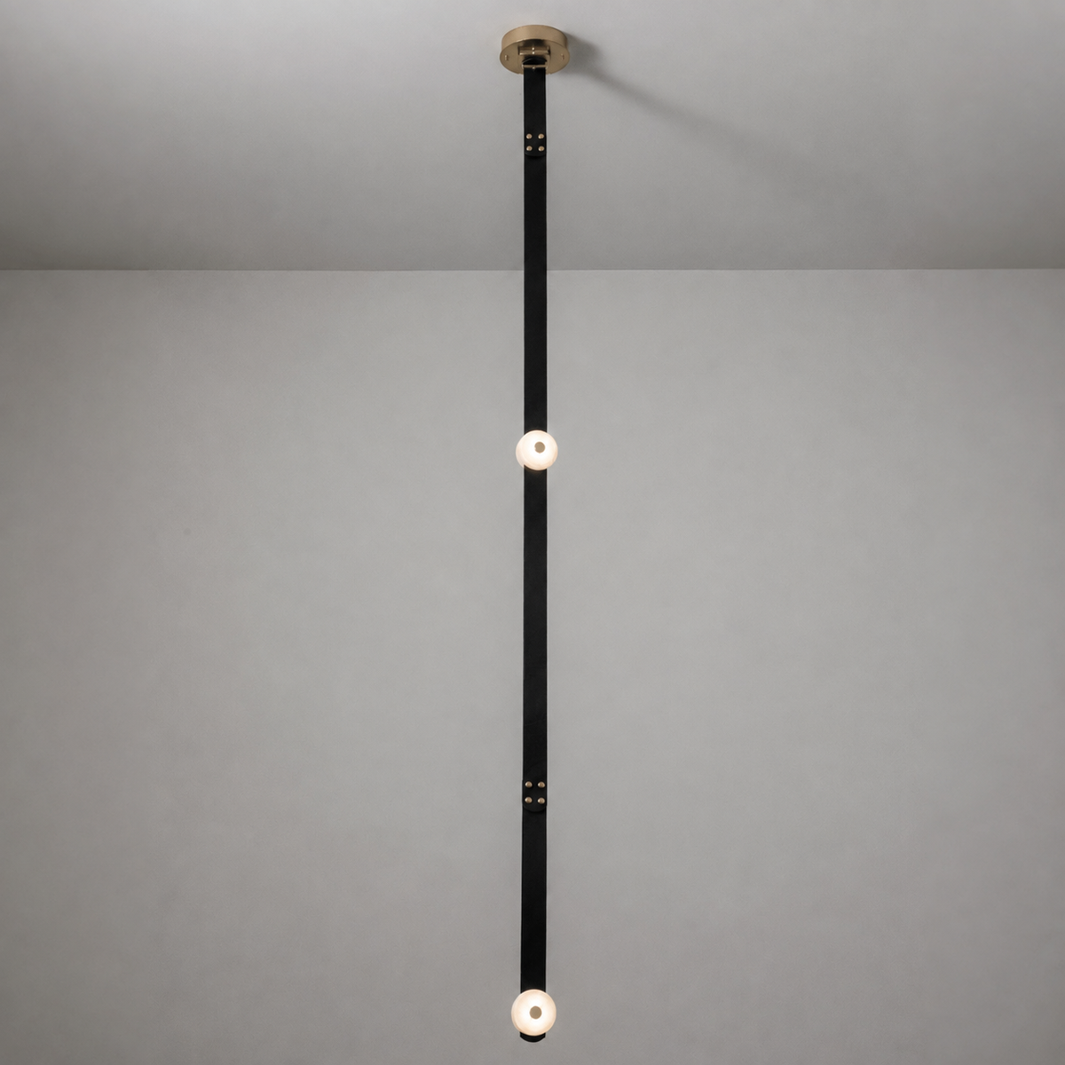 Elvar Leather & Alabaster LED Pendant Light — product, finish and specification view 29