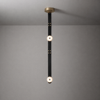 Elvar Leather & Alabaster LED Pendant Light — product, finish and specification view 30