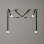 Elvar Leather & Alabaster LED Pendant Light — product, finish and specification view 31