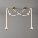Elvar Leather & Alabaster LED Pendant Light — product, finish and specification view 36