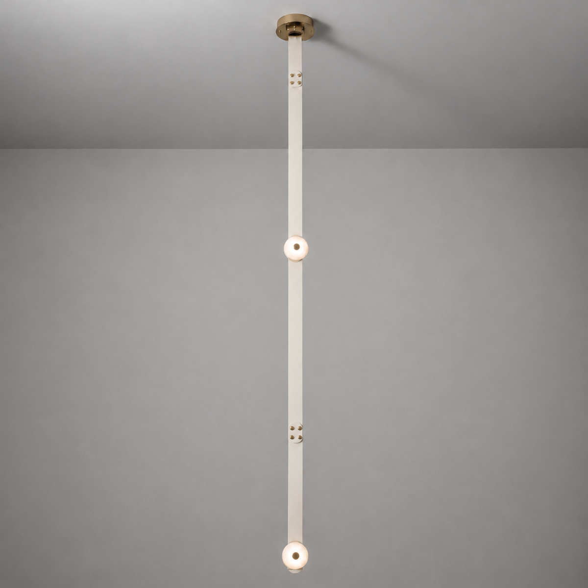 Elvar Leather & Alabaster LED Pendant Light — product, finish and specification view 37