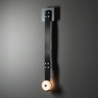 Elvar Leather & Alabaster LED Wall Sconce — product, finish and specification view 8