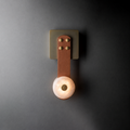 Elvar Leather & Alabaster LED Wall Sconce — product, finish and specification view 19